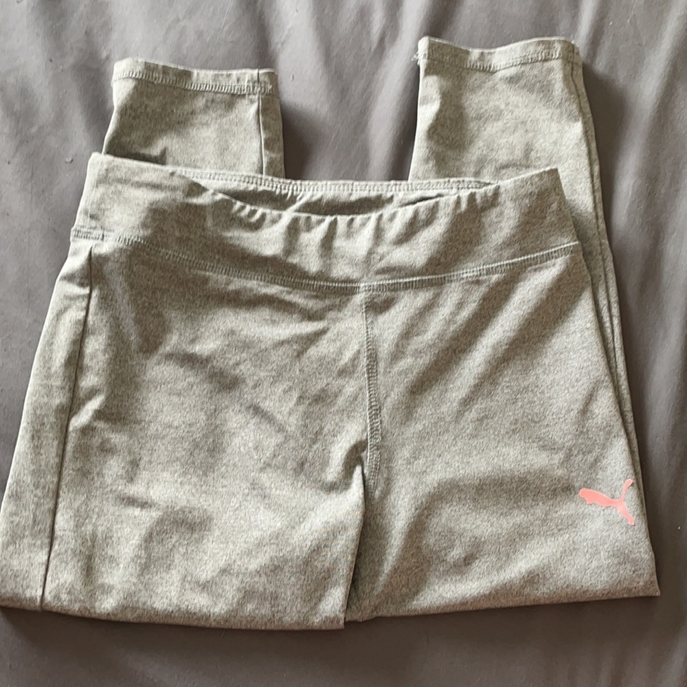 Puma Girls’ Gray Capri Active Leggings